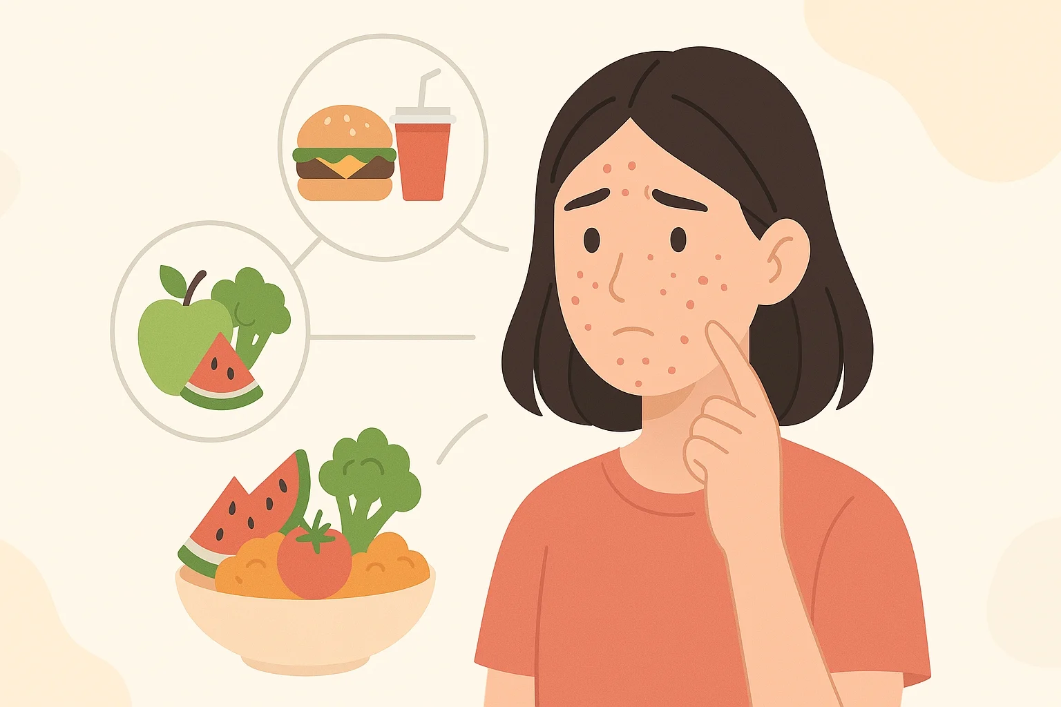 مواد غذایی مفید برای جلوگیری از جوش