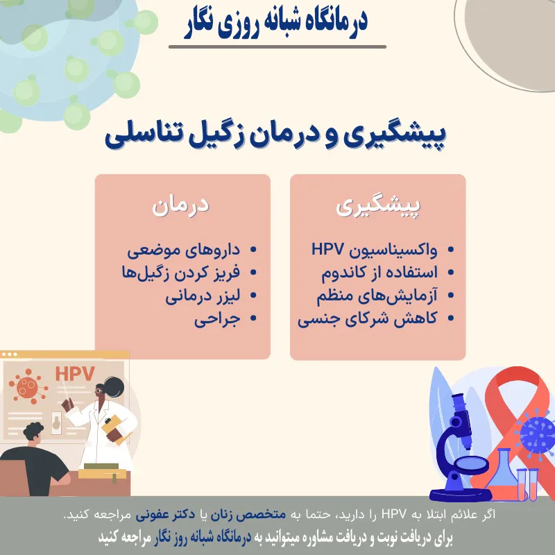 پیشگیری و درمان زگیل تناسلی